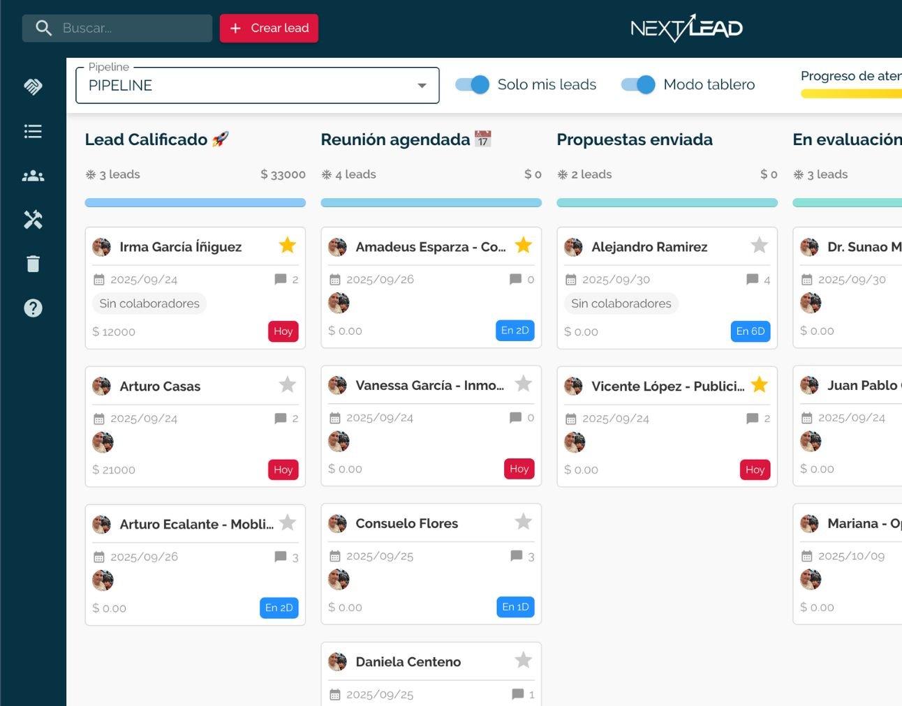 El mejor CRM NextLead